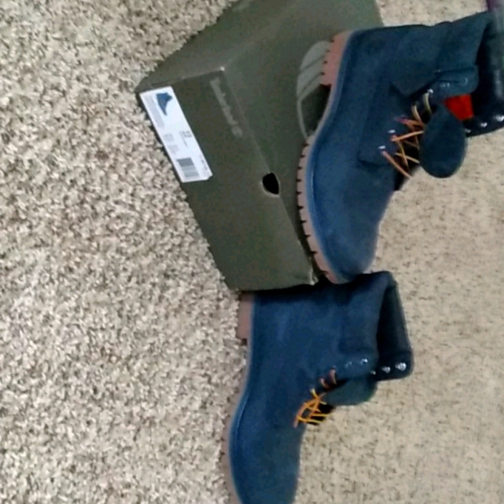 Navy Blue Timberlands